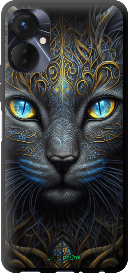 

TPU preto Capa "Gato" para Tecno Spark 9 Pro