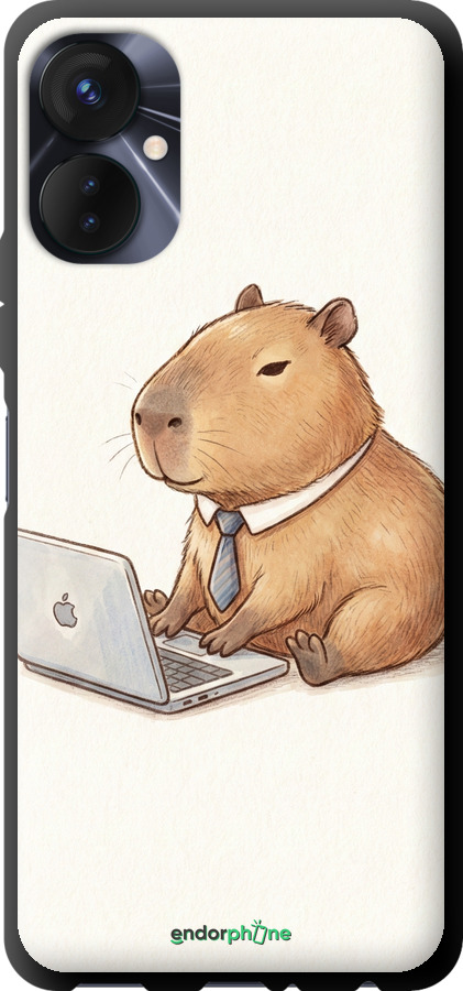 TPU чехол Funny Capybara CEO Working для Tecno Spark 9 Pro - 6777b-2832 изображение 