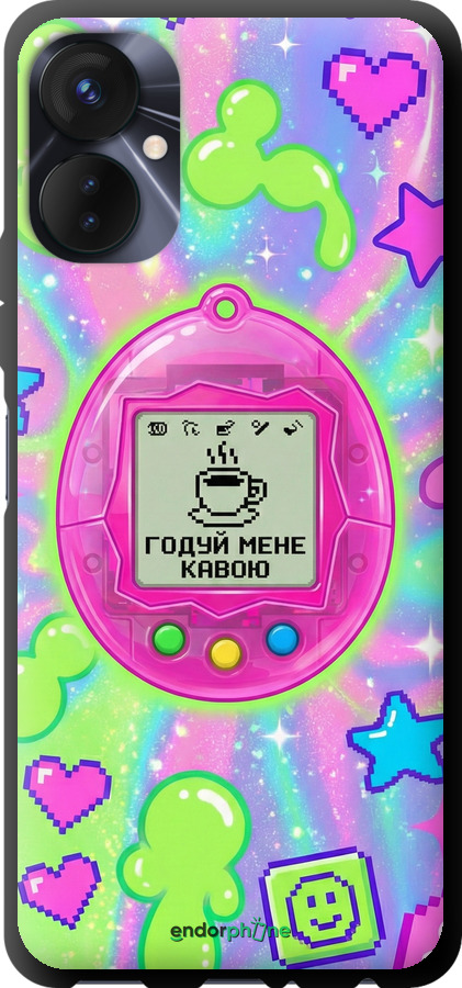 TPU чехол Y2K Aesthetic Retro Pet: Годуй мене кавою для Tecno Spark 9 Pro - 6784b-2832 изображение 