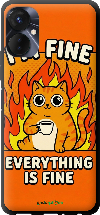 TPU чехол Funny Cat для Tecno Spark 9 Pro - 6786b-2832 изображение 