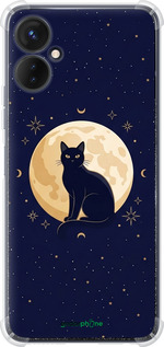 Силикон с усиленными углами чехол 'Cute Cat Celestial/Witchy' для Tecno Spark 9 Pro изображение 3