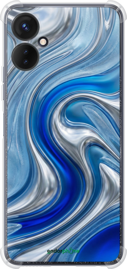 Силіконовий протиударний с посиленими кутами чехол Liquid Chrome для Tecno Spark 9 Pro - 6781sp-2832 изображение 