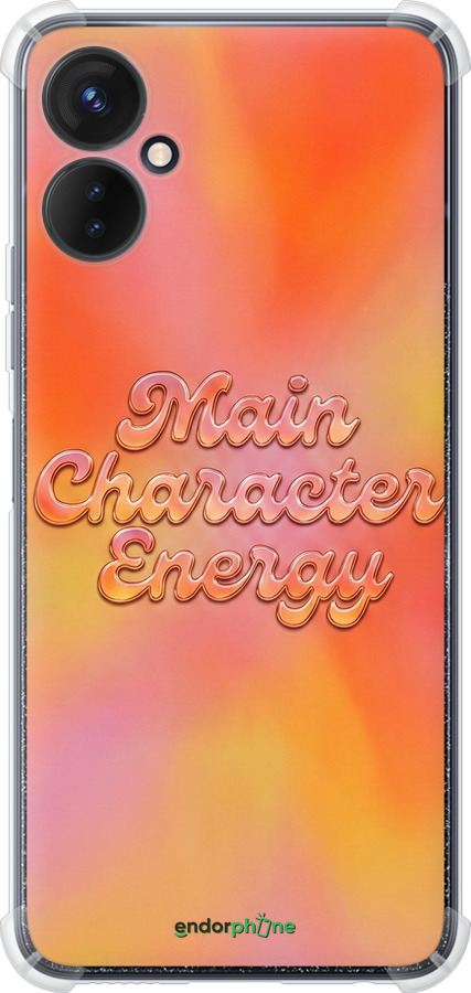 Силикон с усиленными углами чехол Aura Gradient Main Character Energy Aesthetic Y2K для Tecno Spark 9 Pro - 6783sp-2832 изображение 