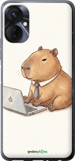 Силиконовый чехол Funny Capybara CEO Working для Tecno Spark 9 Pro - 6777u-2832 изображение 