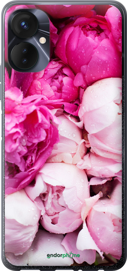 

Silicone Capa "Peónias cor-de-rosa" para Tecno Spark 9 Pro