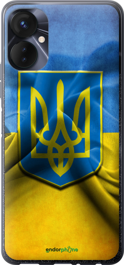 

Силіконовий чохол "Прапор та герб України" для Tecno Spark 9 Pro, Блакитний