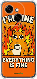 Силикон с усиленными углами чехол Funny Cat для Tecno Spark Go 1 / Pop 9 - 6786sp-3869 изображение 