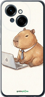 Силіконовий чехол Funny Capybara CEO Working для Tecno Spark Go 1 / Pop 9 - 6777u-3869 изображение 