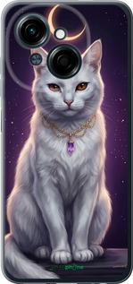 Силиконовый чехол Mystic White Cat Gothic Dark Purple Gold для Tecno Spark Go 1 / Pop 9 - 6805u-3869 изображение 