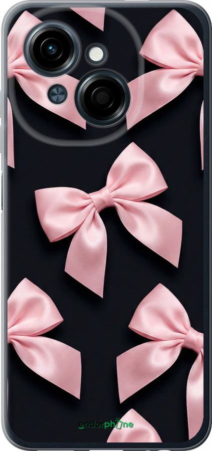 Силиконовый чехол Coquette Ribbons Dark Coquette для Tecno Spark Go 1 / Pop 9 - 6767u-3869 изображение 