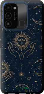 TPU чехол Celestial Harmony: Sun & Moon Gold Mystic Pattern для Tecno Spark 8C KG5k - 6778b-2680 изображение 