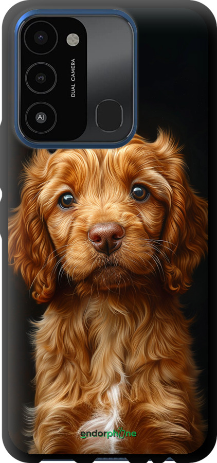 TPU чехол Cocker spaniel на черном фоне для Tecno Spark Go 2022 KG5m - 6137b-2638 изображение 