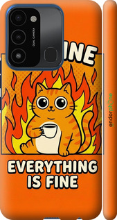 3D пластиковий матовий чехол Funny Cat для Tecno Spark Go 2022 KG5m - 6786m-2638 изображение 