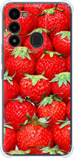 Силіконовий протиударний с посиленими кутами чехол Полуниця для Tecno Spark Go 2022 KG5m - 6020sp-2638 изображение 