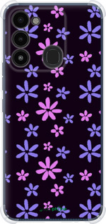 Силикон с усиленными углами чехол с  цветами для Tecno Spark 8C KG5k - 6258sp-2680 изображение 