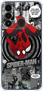 Силіконовий протиударний с посиленими кутами чехол Человек паук для Tecno Spark 8C KG5k - 6279sp-2680 изображение 