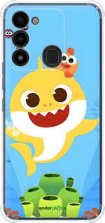 Силикон с усиленными углами чехол Бейби Шарк для Tecno Spark Go 2022 KG5m - 6303sp-2638 изображение 