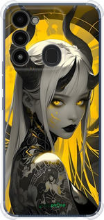 Силіконовий протиударний с посиленими кутами чехол Аніме демон 2 для Tecno Spark 8C KG5k - 6309sp-2680 изображение 