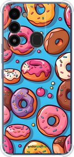 Силикон с усиленными углами чехол Пончики для Tecno Spark 8C KG5k - 6318sp-2680 изображение 