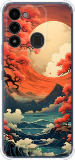 Силикон с усиленными углами чехол Природа японии для Tecno Spark 8C KG5k - 6327sp-2680 изображение 