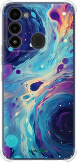 Силикон с усиленными углами чехол Арт акварель для Tecno Spark 8C KG5k - 6329sp-2680 изображение 