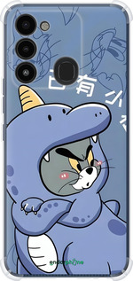 Силіконовий протиударний с посиленими кутами чехол Том і джеррі 1 для Tecno Spark 8C KG5k - 6358sp-2680 изображение 