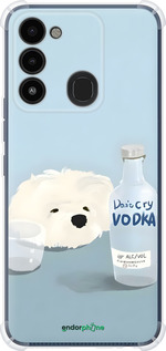 Силикон с усиленными углами чехол Пес водка для Tecno Spark Go 2022 KG5m - 6368sp-2638 изображение 