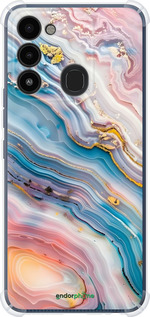 Силикон с усиленными углами чехол Мрамор красивый для Tecno Spark 8C KG5k - 6376sp-2680 изображение 