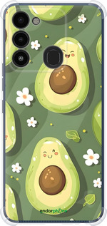 Силикон с усиленными углами чехол Авокадо для Tecno Spark 8C KG5k - 6380sp-2680 изображение 