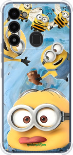 Силикон с усиленными углами чехол Миньоны для Tecno Spark Go 2022 KG5m - 6386sp-2638 изображение 