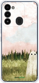 Силикон с усиленными углами чехол Привидение для Tecno Spark 8C KG5k - 6401sp-2680 изображение 