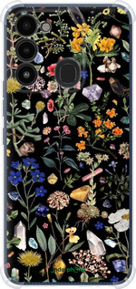 Силикон с усиленными углами чехол С цветами для Tecno Spark Go 2022 KG5m - 6422sp-2638 изображение 