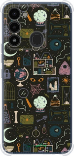 Силикон с усиленными углами чехол Колдовской принт для Tecno Spark 8C KG5k - 6425sp-2680 изображение 