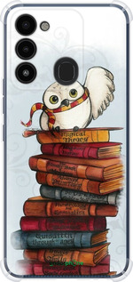 Силикон с усиленными углами чехол Сова и книги для Tecno Spark Go 2022 KG5m - 6436sp-2638 изображение 