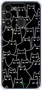 Силикон с усиленными углами чехол С изображением кошек для Tecno Spark Go 2022 KG5m - 6470sp-2638 изображение 
