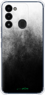 Силіконовий протиударний с посиленими кутами чехол Абстрактна композиція у сірих тонах для Tecno Spark 8C KG5k - 6477sp-2680 изображение 