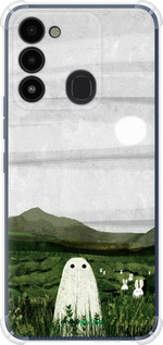 Силикон с усиленными углами чехол Привидение для Tecno Spark 8C KG5k - 6492sp-2680 изображение 