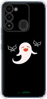 Силіконовий протиударний с посиленими кутами чехол Genshin Impact Ху Тао Мистецтво духу-примари для Tecno Spark 8C KG5k - 6534sp-2680 изображение 