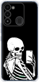Силикон с усиленными углами чехол Скелет делает Selfie для Tecno Spark 8C KG5k - 6535sp-2680 изображение 