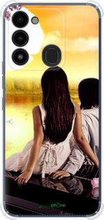 Силикон с усиленными углами чехол Sunset для Tecno Spark 8C KG5k - 6607sp-2680 изображение 