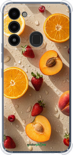 Силикон с усиленными углами чехол Фрукты 3 для Tecno Spark Go 2022 KG5m - 6703sp-2638 изображение 