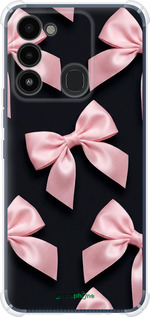 Силикон с усиленными углами чехол Coquette Ribbons Dark Coquette для Tecno Spark 8C KG5k - 6767sp-2680 изображение 