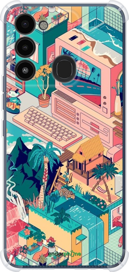 Силикон с усиленными углами чехол № 5393 для Tecno Spark 8C KG5k - 5393sp-2680 изображение 