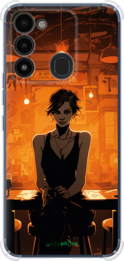 Силіконовий протиударний с посиленими кутами чехол Чохол для телефону для Tecno Spark 8C KG5k - 5948sp-2680 изображение 