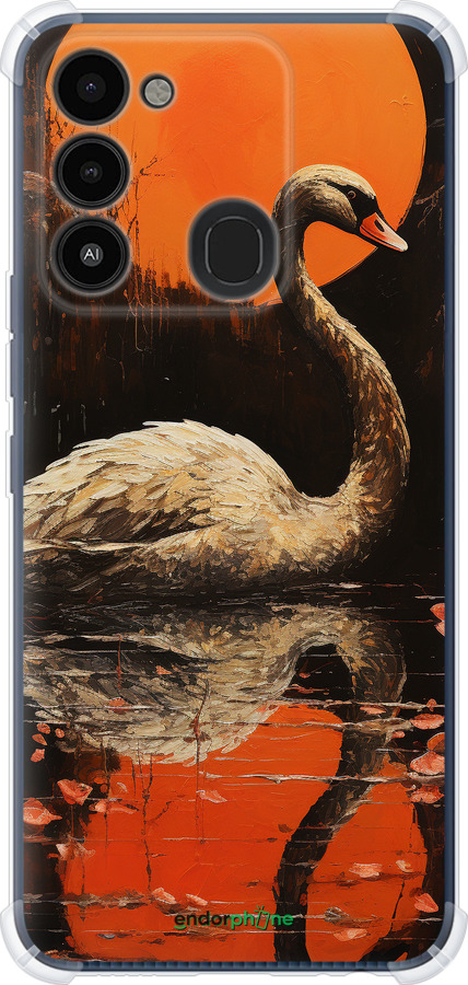 Силикон с усиленными углами чехол Лебедь для Tecno Spark Go 2022 KG5m - 5964sp-2638 изображение 