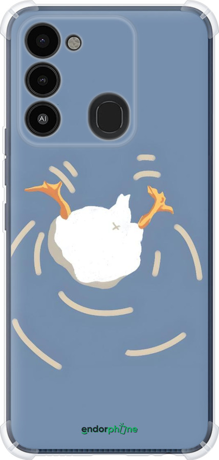 Силикон с усиленными углами чехол Гусь ныряет для Tecno Spark 8C KG5k - 6275sp-2680 изображение 