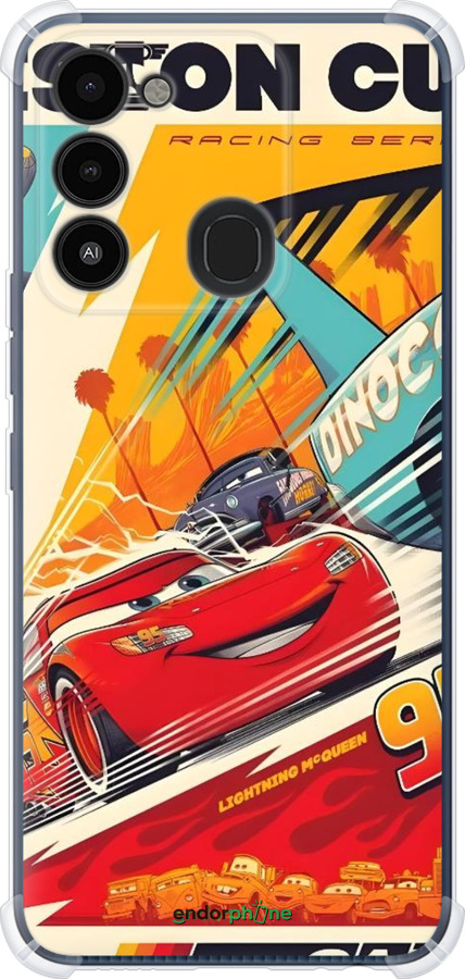 Силикон с усиленными углами чехол Тачки для Tecno Spark Go 2022 KG5m - 6288sp-2638 изображение 