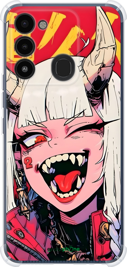 Силикон с усиленными углами чехол Аниме демон для Tecno Spark 8C KG5k - 6308sp-2680 изображение 