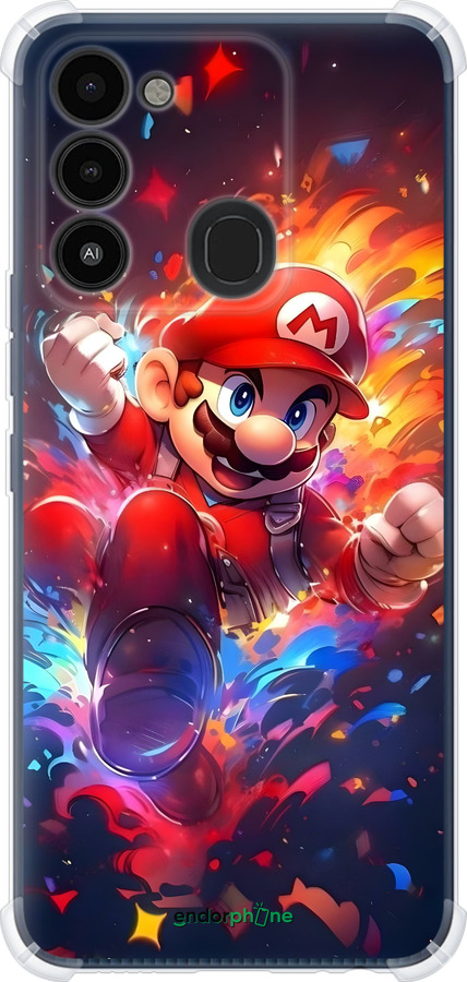 Силикон с усиленными углами чехол Супер Марио для Tecno Spark 8C KG5k - 6342sp-2680 изображение 