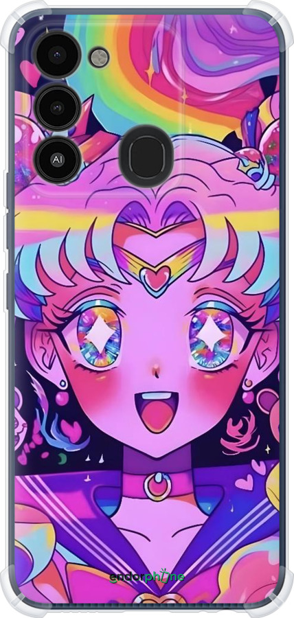 Силіконовий протиударний с посиленими кутами чехол Сейлор Мун 3 для Tecno Spark 8C KG5k - 6352sp-2680 изображение 